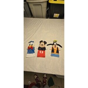 Lot of 3 Disney Puppets Melissa Doug Mickey Goofy Donald Duck